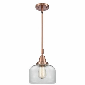 Bell - 1 Light Stem Hung Mini Pendant In Industrial Style-11.13 Inches Tall and 8 Inches Wide - 1 of 1