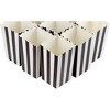 Juvale 100 Popcorn Box 20oz Paper Favor Candy Container Black White Stripe 3.3x5.5x3.3 - 4 of 4