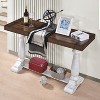 NicBex Modern Elegant Console Table with Roman Column Legs,Rustic Wooden Entryway Table Foyer Tables for Entryway,Hallway,Living Room - 2 of 4