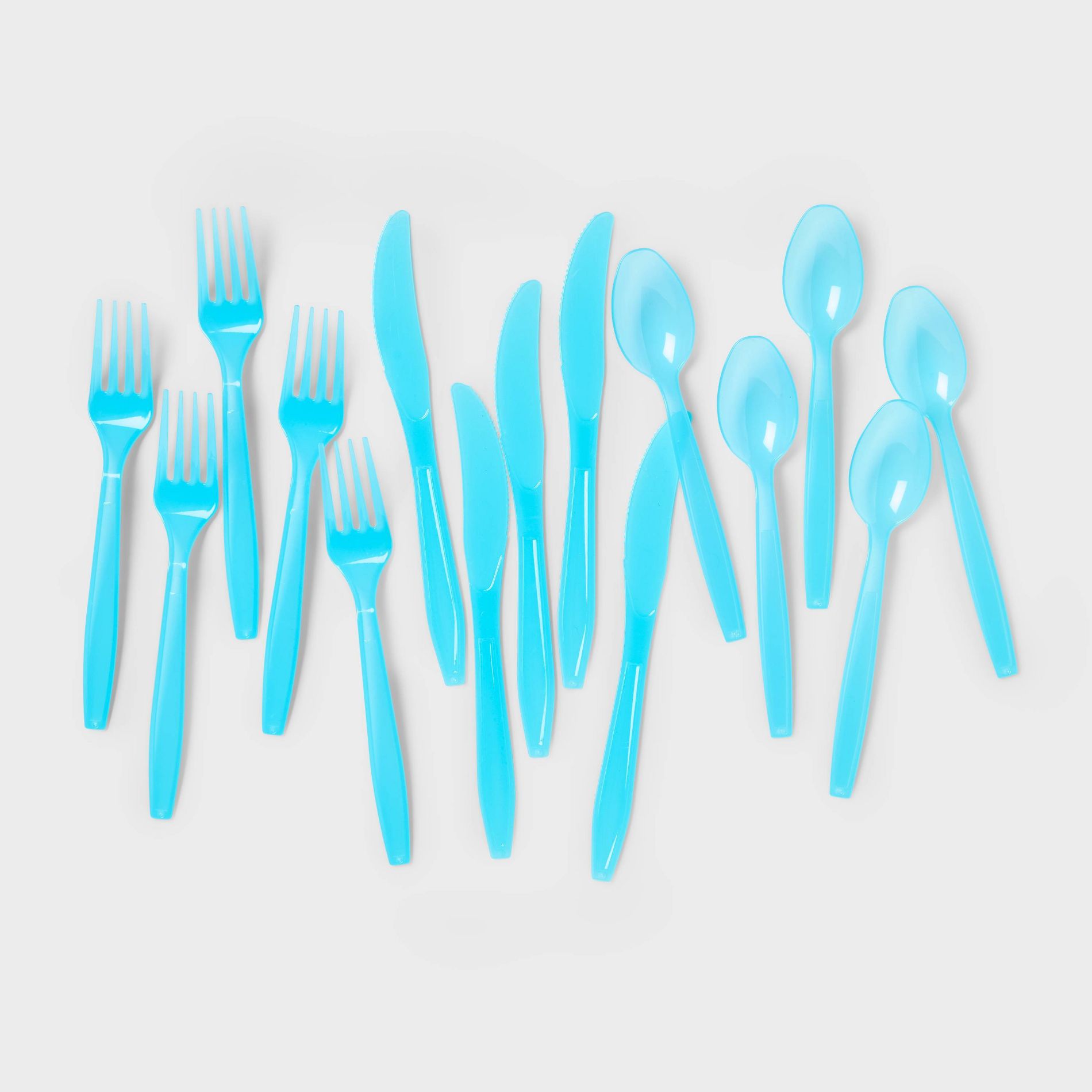 Blue Disposable Flatware Sets - 24ct - Sun Squad™