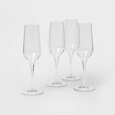 7.6oz 4pk Glass Modern Martini Glasses - Threshold™