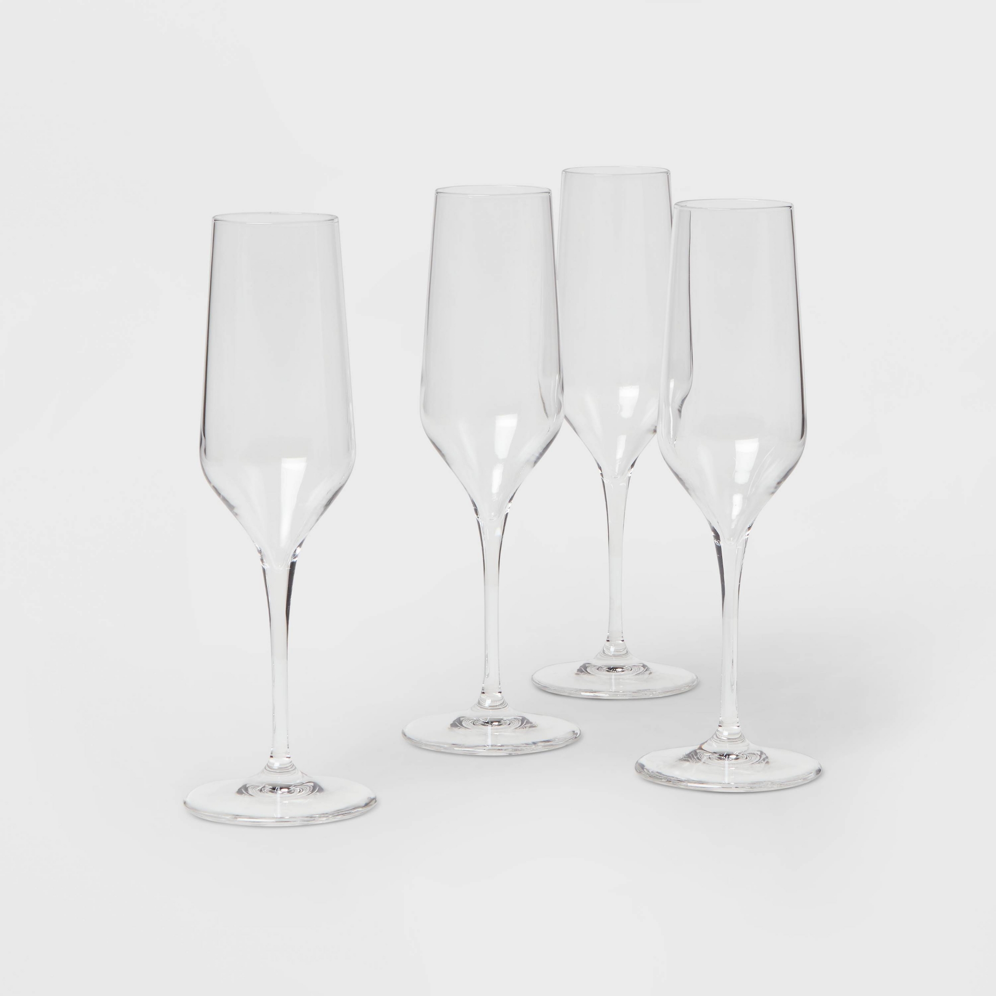 8oz 4pk Glass Atherton Champagne Glasses - Threshold™