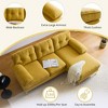 82.6" Modern Velvet L-Shaped Sectional Sofa - 4 of 4