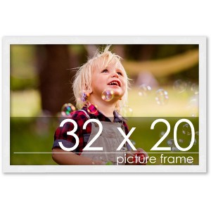 PosterPalooza | 32x20 Wood Frame with UV Acrylic, 6 Finishes: Black, White, Bronze, Silver, Wood, Mahogany - 1 of 4