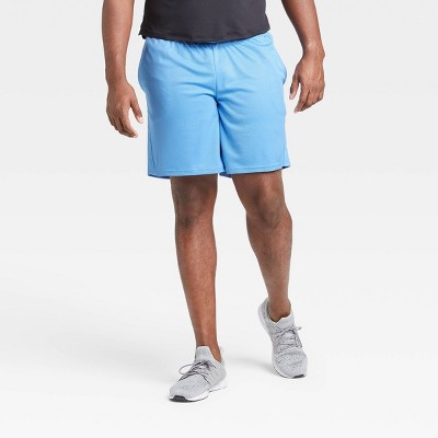 Men's Mesh Shorts - All in Motion™ Light Blue S