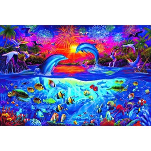 Toynk A Dolphin's Paradise Ocean Puzzle For Adults And Kids | 1000 Piece Jigsaw Puzzle - 1 of 4