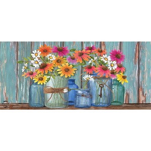 Briarwood Lane Spring Farm Fresh Flowers Mini Mat 22x10 Indoor Outdoor For Spring Doormat - 1 of 3