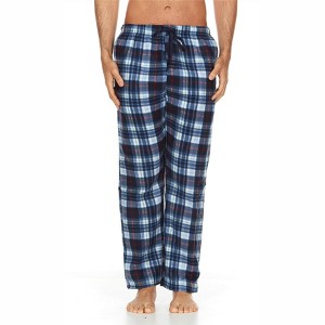 Microfleece Men’s PJ Plaid Pajama Pants with Pockets, Sizes Up to 3X - 1 of 4