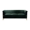 NicBex Couches for Living Room 83" Sofa Velvet Upholstered 3-Seat Couch Soft Sponges Modern Designs Sofa with Gold Legs for Apartment - 2 of 4