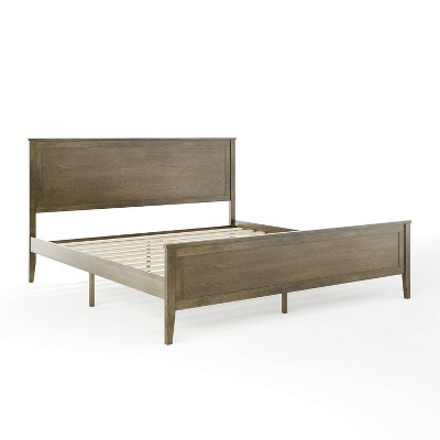 Martha Stewart King Corbin Solid Wood Platform Bed Brown/Gray