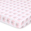 The Peanutshell Fitted Playard Sheets - Elephant and Pink Hearts - 2pk - 2 of 4