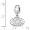 Black Bow Jewelry Sterling Silver Auburn Tigers NCAA Bead Charm - 3 of 4