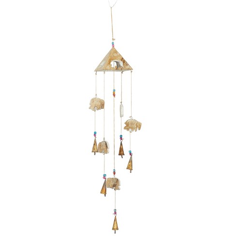 Set Of 3 Iron 5 Rustic Bells Bronze - Olivia & May : Target