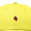 Dalix Lil Strawberry Embroidered Cotton Summer Outdoor Baseball Cap Dad Hat Womens - 2 of 4