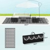 Reversible Outdoor Rug, Waterproof Plastic Straw with Carry Bag, 9' x 18' - 3 of 4