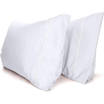 2PC Rayon From Bamboo Solid Performance Pillowcase Set - Luxclub