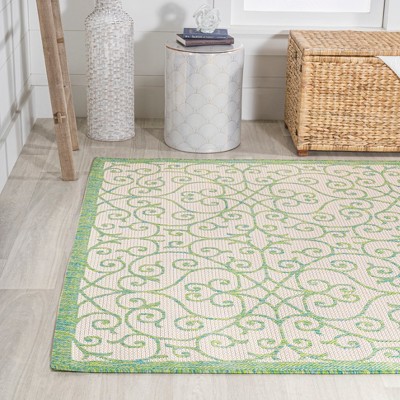 Handmade Geometric Gray Synthetic 4'x6' Easy-Care Area Rug