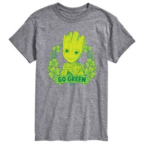 Men's - Marvel - Groot Go Green St. Patricks Day Short Sleeve Graphic T-Shirt - 1 of 3