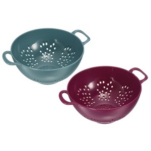 Unique Bargains Kitchen Plastic Rice Washing Drainer Basket Colander with Double Handles - 1 of 3