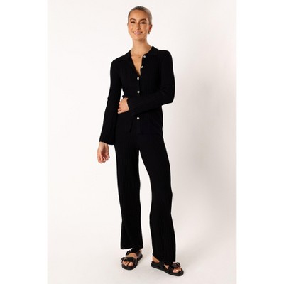 Petal And Pup Aylia Ribbed Knit Set - Black M : Target