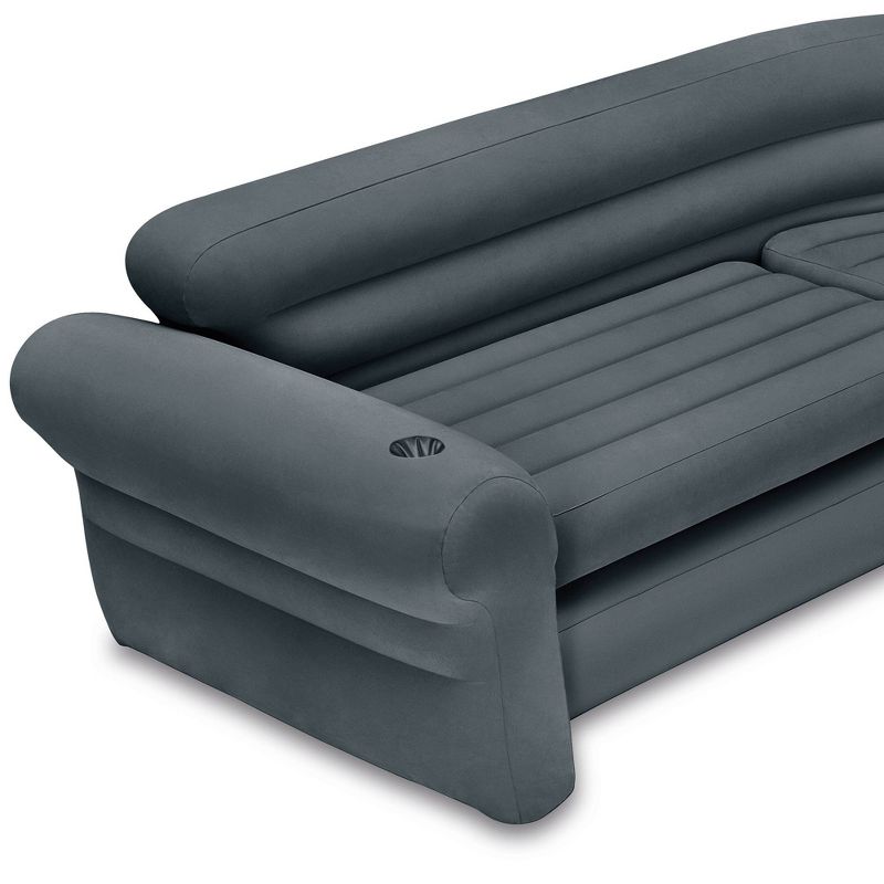 Intex Inflatable Corner Sectional Sofa & Ultra Lounge Chair and Ottoman Set, 4 of 8