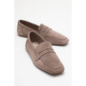 Morne - Taupe Suede Genuine Leather Loafer (Women) | Forever & Always Shoes - 1 of 4