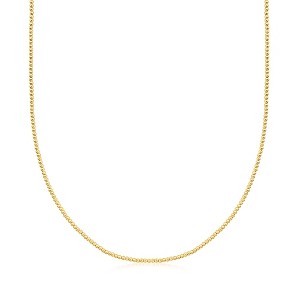 Pure Collection by Ross-Simons Italian 2mm 14kt Yellow Gold Bead Necklace Size 16 - 1 of 3