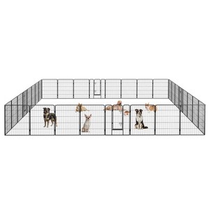 BestMassage Dog Playpen 24/32/40 Inch Heavy Duty Playpen Pen Dog Fence Dog Kennel with Doors Indoor Outdoor Pet Exercise Pen Puppy Playpen - 1 of 4