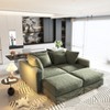 KTMBDW 102.4" Sofa Couch, Comfy Couches for Living Room, Plush Corduroy Sofas for Living Room, Tool-Free Setup Deep Seat Sofa - 3 of 4