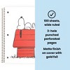 Yoobi 8"x10.5" Peanuts 1 Subject Notebooks Wide Ruled with Pen Red Snoopy Doghouse, School Supplies - 2 of 4
