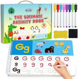 BenBen Preschool Learning Activities, 50 Pages, Tracing Books for Kids 3-5, Writing Practice Book - 1 of 4