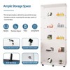 Bluetooth LED Glass Cabinet on Wheels - Multi-Purpose, Lockable - 4 of 4