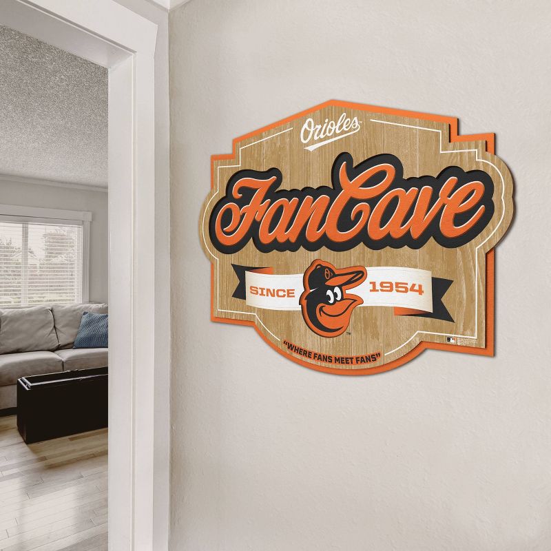 MLB Baltimore Orioles Fan Cave Sign, 3 of 5
