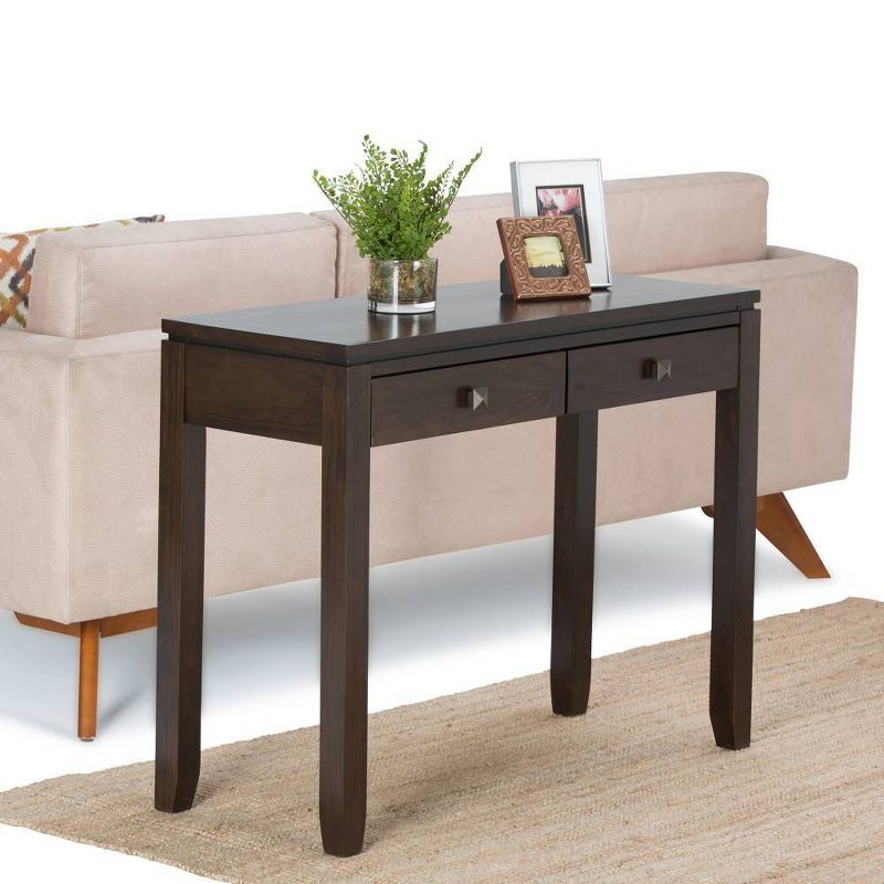 Normandy End Table Brunette Mahogany Brown - WyndenHall, 3 of 9