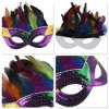 Unique Bargains Sequined Feathers Party Mask 1 Pc - 3 of 4
