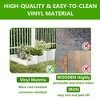 Wooakway White PVC Planter Box Outdoor Garden Raised Flower Bed for Patio Balcony Deck Fence Railing Window Box for Herbs Vegetables - 3 of 4