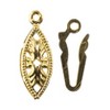 John Bead Must Have Findings Metal Gold 6x20mm Fish Hook Clasps for Jewelry Making Findings, 9 Pieces - 2 of 2