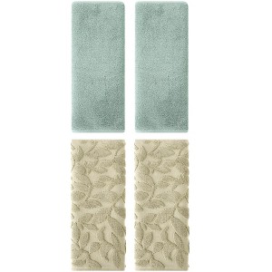 REGALWOVEN 4 Pcs Kitchen Bath Soft Absorbent Hand Towel Set - 1 of 4