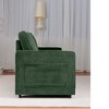 CAVINAS Retractable 3 Seater Sofa, Corduroy Sofa, Upholstered Flexible Sofa, Upholstered Couches for Living Room, Apartment - 3 of 4