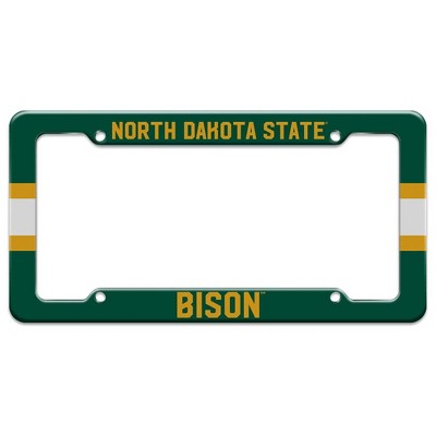 North Dakota State Bison Stripes License Plate Clear Frame