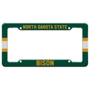 North Dakota State Bison Stripes License Plate Clear Frame - 1 of 4