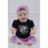 Disney Nightmare Before Christmas Zero Sally Jack Skellington Baby Girls Bodysuit Pants and Headband 3 Piece Outfit Set Newborn to Infant - 2 of 4