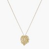 Sanctuary Project by sanctuaire Dainty Palm Leaf Pendant Necklace Gold - 2 of 3