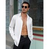Mens Floral Dress Shirts Long Sleeve Casual Flower Printed Button Down Shirt - 2 of 4