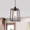 Chloe Lighting Ironclad Industrial 1 Light Oil Rubbed Bronze Mini Pendant Ceiling Fixture 6" Wide - 4 of 4