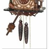 One Day Cuckoo Clock 9" – Cottage with Deer, Tree & Water Pump, Black Forest Germany By River City Clocks - 3 of 3