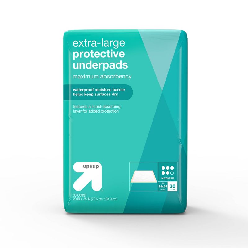 Protective Bed Underpads - Maximum Absorbency - Large/Extra Large - up & up™, 1 of 4