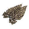 Unique Bargains Fashion Leopard Print Bow Ribbon Hair Clips Yellow Brown 1 Pc - 4 of 4