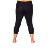Women's Plus Size Cotton Jersey Capri Leggings - On The Plus Side - 2 of 3