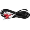 Monoprice Two-Channel Cable - 6 Feet - Black | 28AWG, with Red and White 2 RCA Plug/2 RCA Plug Male/Male - 3 of 4